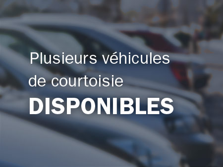Plusieurs véhicules de courtoisie disponibles
